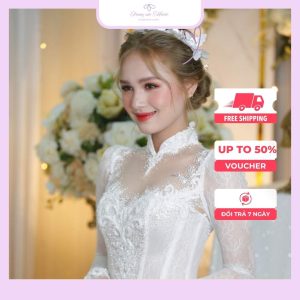 Kiểu tóc ăn hỏi búi cao
