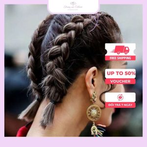 Cách bện tóc mái đơn giản