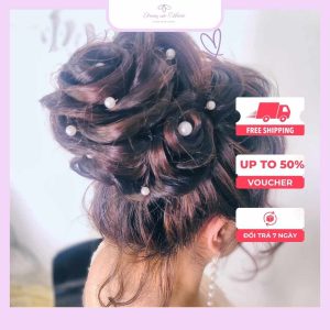 Kiểu tóc cô dâu búi kiểu pháp