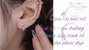Bông tại bạc nữ giá rẻ