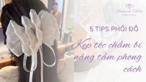 5 tips phối đồ với kẹp tóc chấm bi