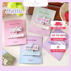 Set 2 chiếc kẹp tóc xinh iu nhất 2025
