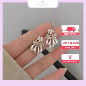 Bông tai nơ hoa mới nhất 2025