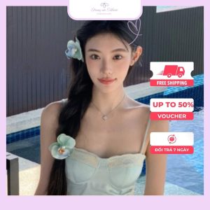 Kẹp tóc đi biển màu xanh đẹp