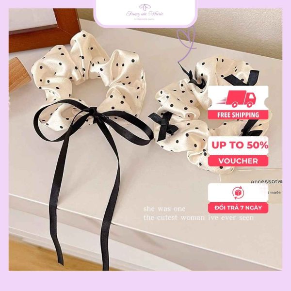 Scrunchies buộc tóc trang sức marie